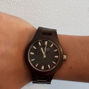 JORD Wooden Watch in dark walnut